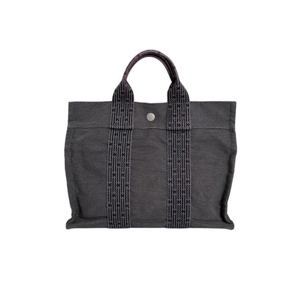Hermès Herline Grey Canvas tote - Picture 1 of 10